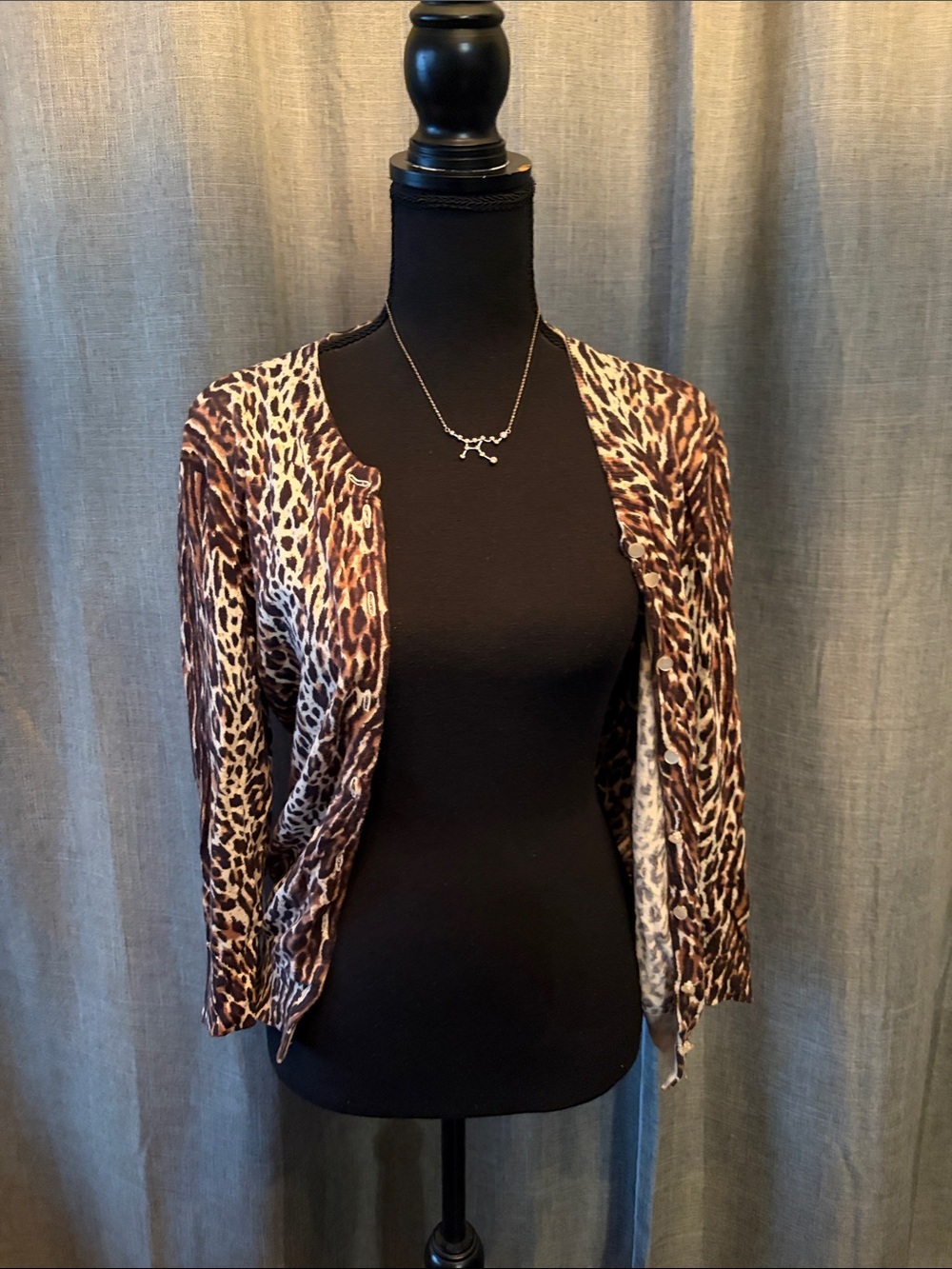 J. Crew Leopard Print Open-Front Blazer - Brown & Cream